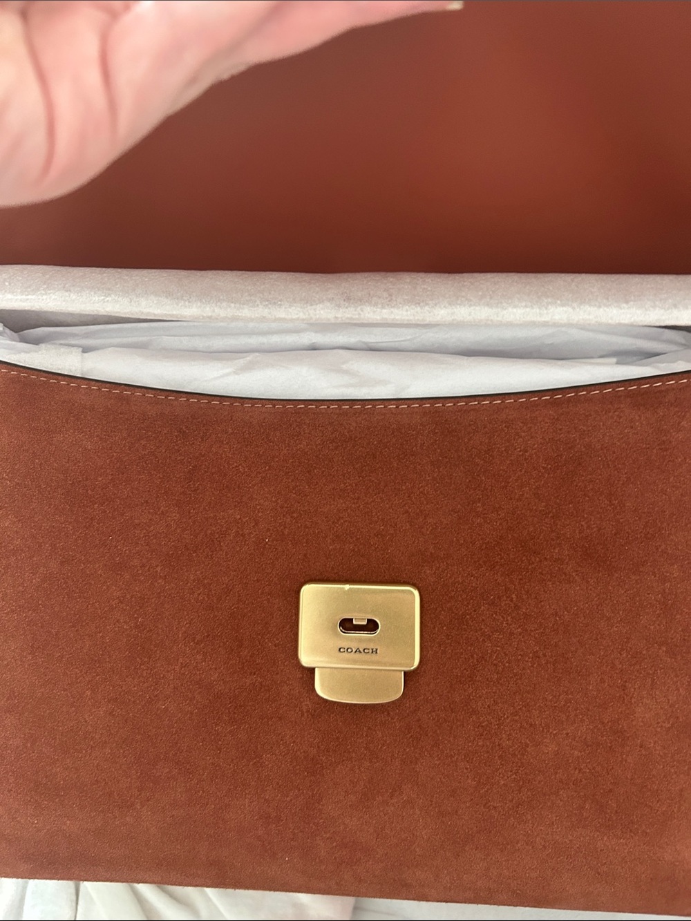 Coach chelsea 36 in suede clay / brass - Picture 5 of 10